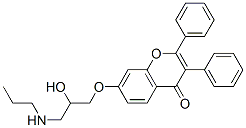 7-[3-(Propylamino)-2-hydroxypropoxy]-2,3-diphenylchromone