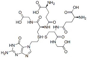 S-(2-(N(7)-guanyl)ethyl)glutathione