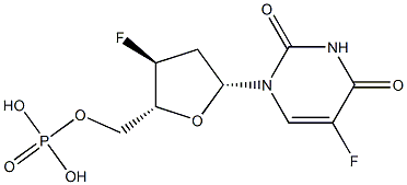 5-fluoro-(2',3')-dideoxy-3'-fluorouridine 5'-phosphate