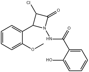 N-[3-chloro-2-(2-methoxyphenyl)-4-oxo-azetidin-1-yl]-2-hydroxy-benzami de