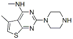 2-piperazinyl-4-methylamino-5-methylthieno(2,3-d)pyrimidine