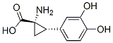 Cyclopropanecarboxylic acid, 1-amino-2-(3,4-dihydroxyphenyl)-, trans- (9CI)