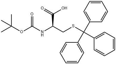 N-叔丁氧羰基-S-三苯甲基-D-半胱氨酸