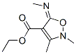 4-Isoxazolecarboxylicacid,2,5-dihydro-2,3-dimethyl-5-(methylimino)-,ethyl