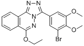 1,2,4-Triazolo(3,4-a)phthalazine, 3-((3-bromo-4,5-dimethoxy)phenyl)-6- ethoxy-