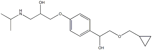 1-{4-[2-(环丙基甲氧基)-1-羟基乙基]苯氧基}-3-(异丙基氨基)-2-丙醇