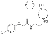 Acetamide, 2-(4-chlorophenoxy)-N-(3-(hexahydro-4-(phenylmethyl)-1H-1,4 -diazepin-1-yl)propyl)-,dihydrochloride