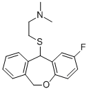 N,N-Dimethyl-2-((2-fluoro-6,11-dihydrodibenz(b,e)oxepin-11-yl)thio)eth anamine