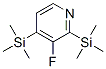 Pyridine, 3-fluoro-2,4-bis(trimethylsilyl)- (9CI)