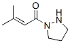 2-Buten-1-one,  3-methyl-1-(1-pyrazolidinyl)-