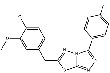 6-(3,4-dimethoxybenzyl)-3-(4-fluorophenyl)[1,2,4]triazolo[3,4-b][1,3,4]thiadiazole