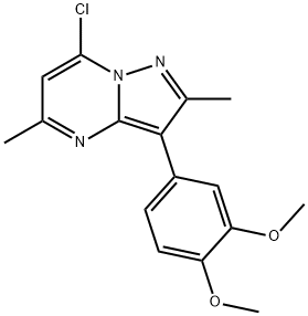 7-氯-3-(3,4-二甲氧基苯基)-2,5-二甲基吡唑并[1,5-A]嘧啶