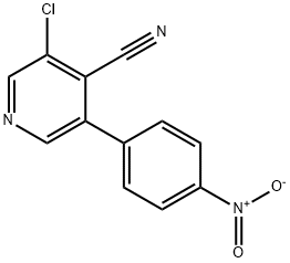 4-Pyridinecarbonitrile,  3-chloro-5-(4-nitrophenyl)-