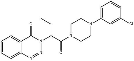 3-(1-{[4-(3-chlorophenyl)-1-piperazinyl]carbonyl}propyl)-1,2,3-benzotriazin-4(3H)-one