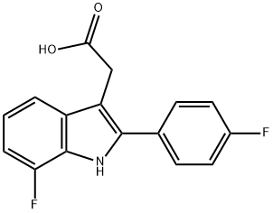 [7-Fluoro-2-(4-fluoro-phenyl)-1H-indol-3-yl]-acetic acid