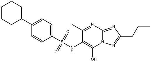 4-Cyclohexyl-N-(7-hydroxy-5-methyl-2-propyl[1,2,4]triazolo[1,5-a]pyrimidin-6-yl)benzenesulfonamide