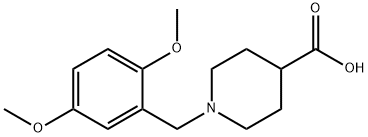 1-[(2,5-DIMETHOXYPHENYL)METHYL]-PIPERIDINE-4-CARBOXYLIC ACID