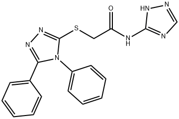 2-[(4,5-diphenyl-4H-1,2,4-triazol-3-yl)sulfanyl]-N-(4H-1,2,4-triazol-3-yl)acetamide