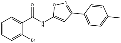 2-bromo-N-[3-(4-methylphenyl)-1,2-oxazol-5-yl]benzamide