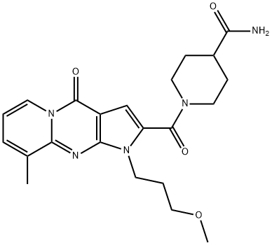 1-{[1-(3-methoxypropyl)-9-methyl-4-oxo-1,4-dihydropyrido[1,2-a]pyrrolo[2,3-d]pyrimidin-2-yl]carbonyl}-4-piperidinecarboxamide