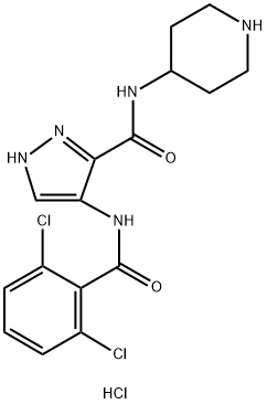 N-(4-哌啶基)-4-(2,6-二氯苄氨基)-1H-吡唑-3-羧胺盐酸盐