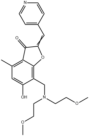 7-{[bis(2-methoxyethyl)amino]methyl}-6-hydroxy-4-methyl-2-(4-pyridinylmethylene)-1-benzofuran-3(2H)-one