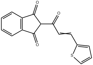 2-[(E)-3-(2-thienyl)-2-propenoyl]-1H-indene-1,3(2H)-dione