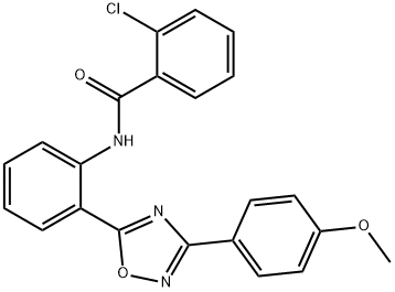 2-chloro-N-{2-[3-(4-methoxyphenyl)-1,2,4-oxadiazol-5-yl]phenyl}benzamide