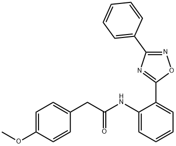 2-(4-methoxyphenyl)-N-[2-(3-phenyl-1,2,4-oxadiazol-5-yl)phenyl]acetamide