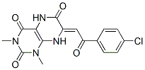 2,4,6(3H)-Pteridinetrione,  7-[2-(4-chlorophenyl)-2-oxoethylidene]-1,5,7,8-tetrahydro-1,3-dimethyl-