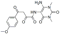 Benzenebutanamide,  N-(6-amino-1,2,3,4-tetrahydro-1,3-dimethyl-2,4-dioxo-5-pyrimidinyl)-4-methoxy--alpha-,-gamma--dioxo-