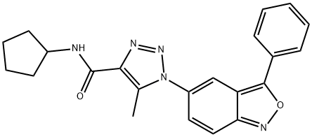 N-cyclopentyl-5-methyl-1-(3-phenyl-2,1-benzoxazol-5-yl)-1H-1,2,3-triazole-4-carboxamide