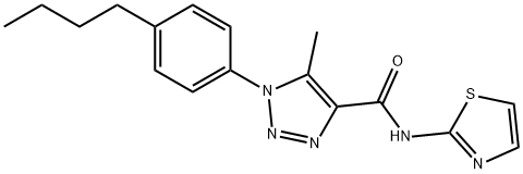 1-(4-butylphenyl)-5-methyl-N-(1,3-thiazol-2-yl)-1H-1,2,3-triazole-4-carboxamide