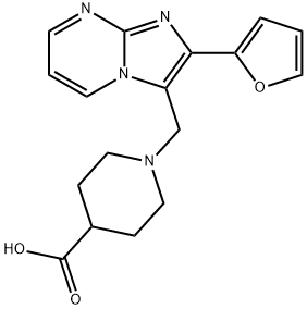 1-(2-FURAN-2-YL-IMIDAZO[1,2-A]PYRIMIDIN-3-YLMETHYL)-PIPERIDINE-4-CARBOXYLIC ACID