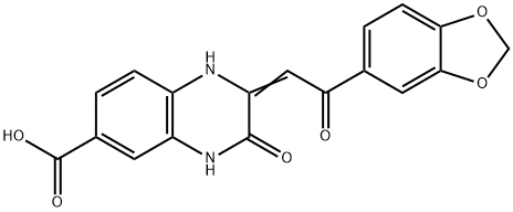2-[2-Benzo[1,3]dioxol-5-yl-2-oxo-eth-(Z)-ylidene]-3-oxo-1,2,3,4-tetrahydro-quinoxaline-6-carboxylic acid