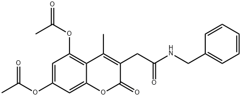 3-[2-(benzylamino)-2-oxoethyl]-4-methyl-2-oxo-2H-chromene-5,7-diyl diacetate