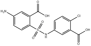 5-amino-2-[[(3-carboxy-4-chlorophenyl)amino]sulphonyl]benzoic acid