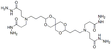 N,N'-(2,4,8,10-tetraoxaspiro[5.5]undecane-3,9-diyldipropane-1,3-diyl)bis[N-(3-hydrazino-3-oxopropyl)-beta-alaninohydrazide]