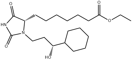ethyl [S-(R*,S*)]-3-(3-cyclohexyl-3-hydroxypropyl)-2,5-dioxoimidazolidine-4-heptanoate