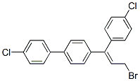 (Z)-4-[3-bromo-1-(4-chlorophenyl)-1-propenyl]-4'-chloro-1,1'-biphenyl