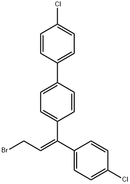 (E)-4-[3-bromo-1-(4-chlorophenyl)-1-propenyl]-4'-chloro-1,1'-biphenyl