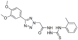 1-[[2-[5-(3,4-dimethoxyphenyl)tetrazol-2-yl]acetyl]amino]-3-(2-methylp henyl)thiourea