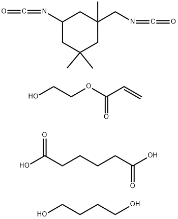 Hexanedioic acid, polymer with 1,4-butanediol, 2-hydroxyethyl 2-propenoate and 5-isocyanato-1-(isocyanatomethyl)-1,3,3-trimethylcyclohexane