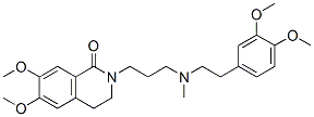 3,4-Dihydro-6,7-dimethoxy-2-[3-[N-methyl-2-(3,4-dimethoxyphenyl)ethylamino]propyl]isoquinolin-1(2H)-one