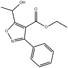 4-Isoxazolecarboxylicacid,5-(1-hydroxyethyl)-3-phenyl-,ethylester(9CI)
