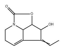 1H-2-Oxa-7a-azacyclopent[cd]inden-1-one,  4-ethylidene-2a,3,4,6,7,7b-hexahydro-3-hydroxy-,  (2a-alpha-,3-alpha-,4E,7b-alpha-)-  (9CI)