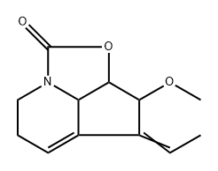 1H-2-Oxa-7a-azacyclopent[cd]inden-1-one,  4-ethylidene-2a,3,4,6,7,7b-hexahydro-3-methoxy-,  (2a-alpha-,3-alpha-,4Z,7b-alpha-)-