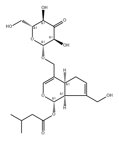 [(1S)-1,4aα,5,7aα-Tetrahydro-7-(hydroxymethyl)-1α-(3-methyl-1-oxobutoxy)cyclopenta[c]pyran-4-yl]methyl β-D-ribo-3-hexosulopyranoside