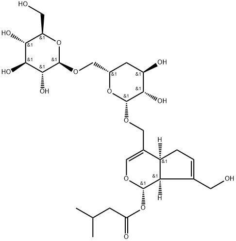 [(1S)-1,4aα,5,7aα-Tetrahydro-7-(hydroxymethyl)-1α-(3-methyl-1-oxobutoxy)cyclopenta[c]pyran-4-yl]methyl 6-O-β-D-glucopyranosyl-4-deoxy-β-D-arabino-hexopyranoside