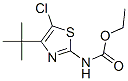 Carbamic  acid,  [5-chloro-4-(1,1-dimethylethyl)-2-thiazolyl]-,  ethyl  ester  (9CI)